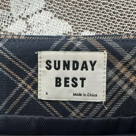 Aritzia Sunday Best Yuri Plaid Mini SkirtSz - Picture 4 of 8